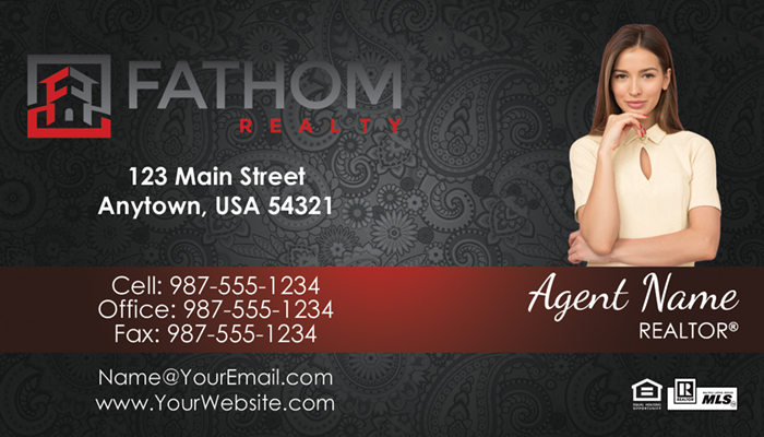 Fathom Realty Business Cards #012
