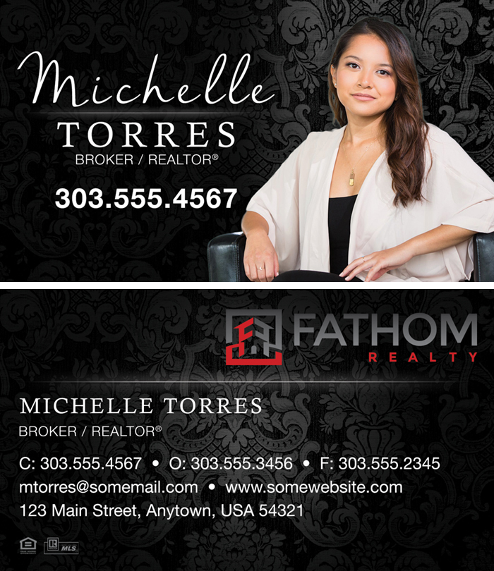 Fathom Realty Business Cards Luxury Set #02