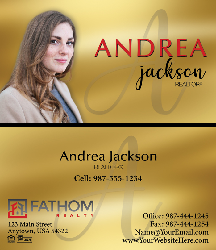 Fathom Realty Business Cards Luxury Set #04