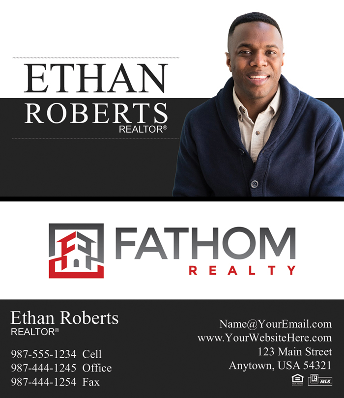 Fathom Realty Business Cards Luxury Set #07