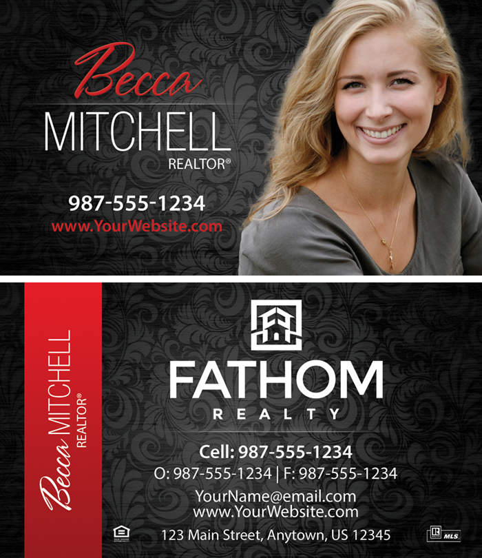 Fathom Realty Business Cards Luxury Set #10