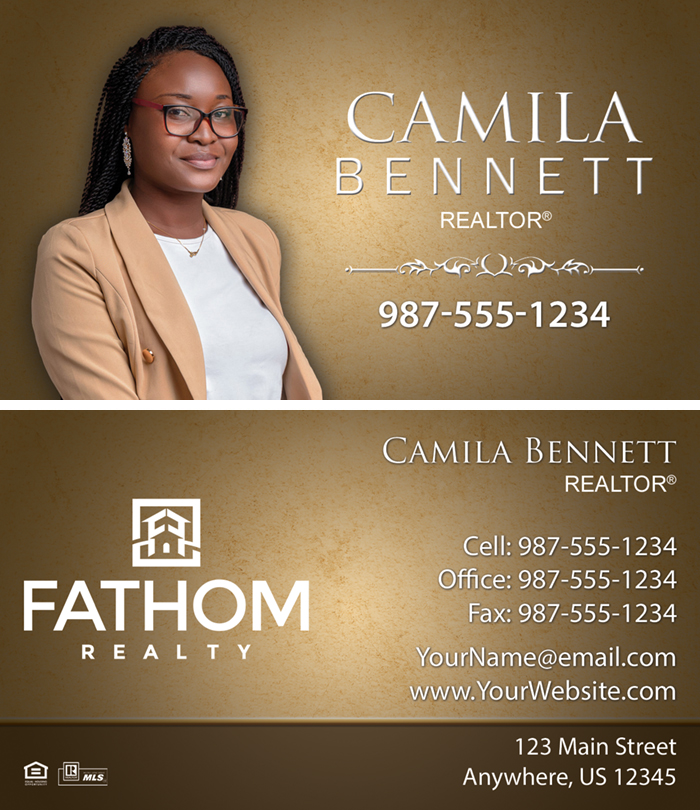 Fathom Realty Business Cards Luxury Set #12